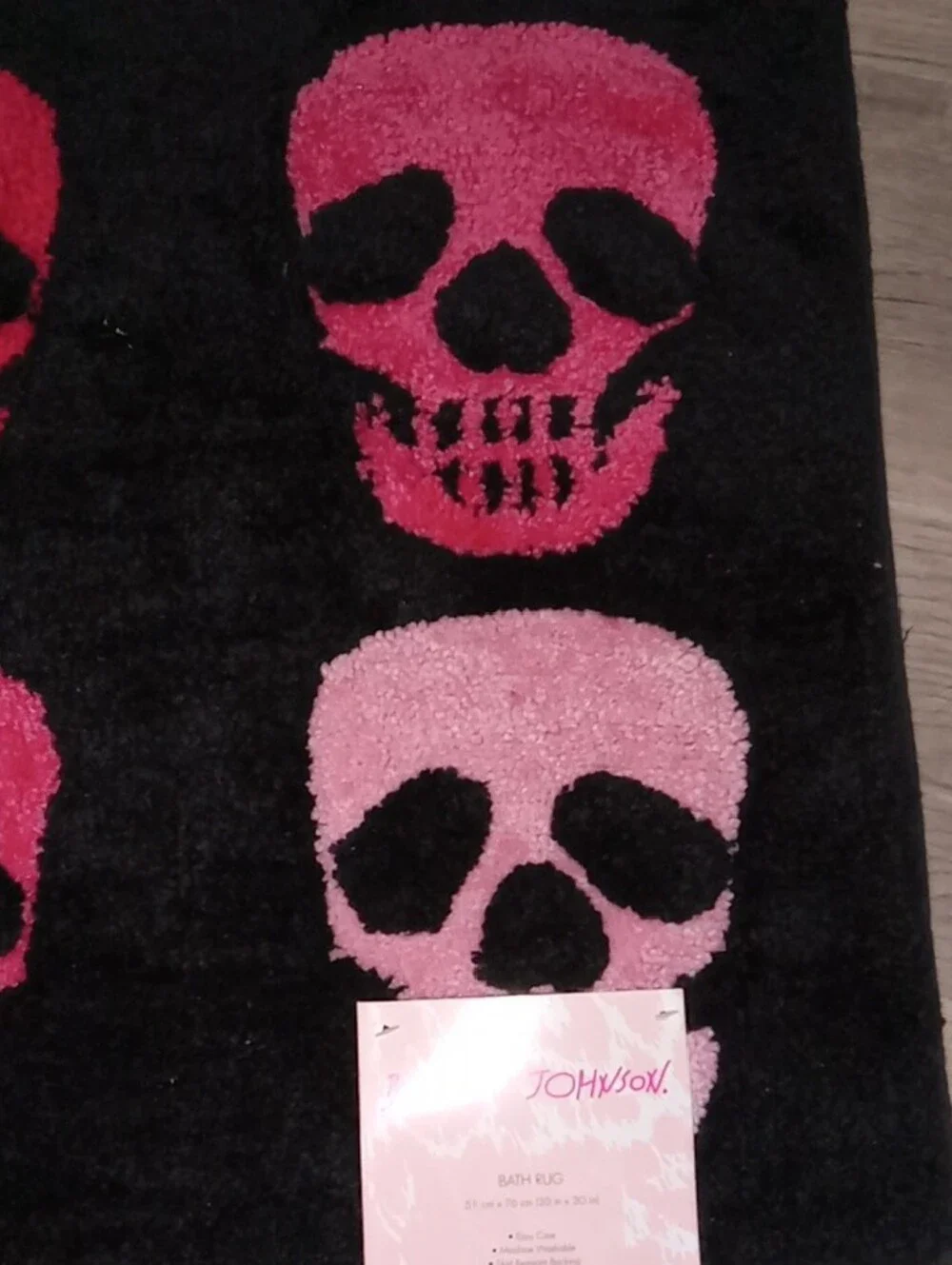 Betsey Johnson Halloween Skulls Rug NWTS